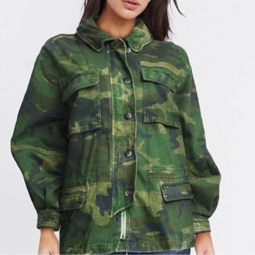 Free People Camo Jacket